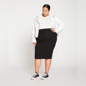 Danube Black Jersey Skirt